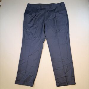 NWT Lauren Ralph Lauren Mens Blue Pleated Wool Chino Trousers 40x30 $125 MSRP